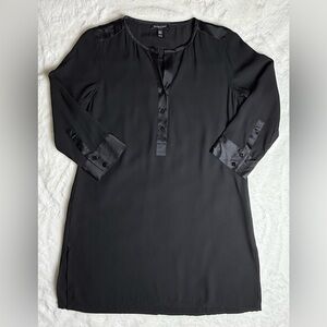 Eileen Fisher Black 100% Silk Top